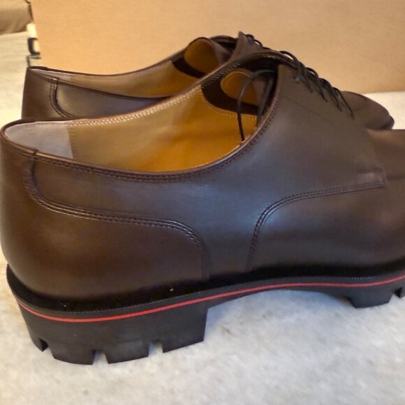 Christian Louboutin 3230966 Mens Davisol Brown Lug Sole Derby Shoe 43, 45 - Picture 11 of 14